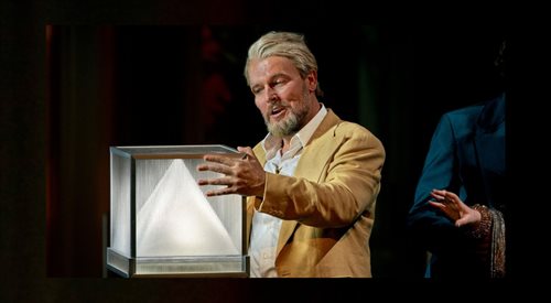 Tomasz Konieczny jako Wotan w Pierścieniu Nibelunga Ryszarda Wagnera podczas festiwalu w Bayreuth