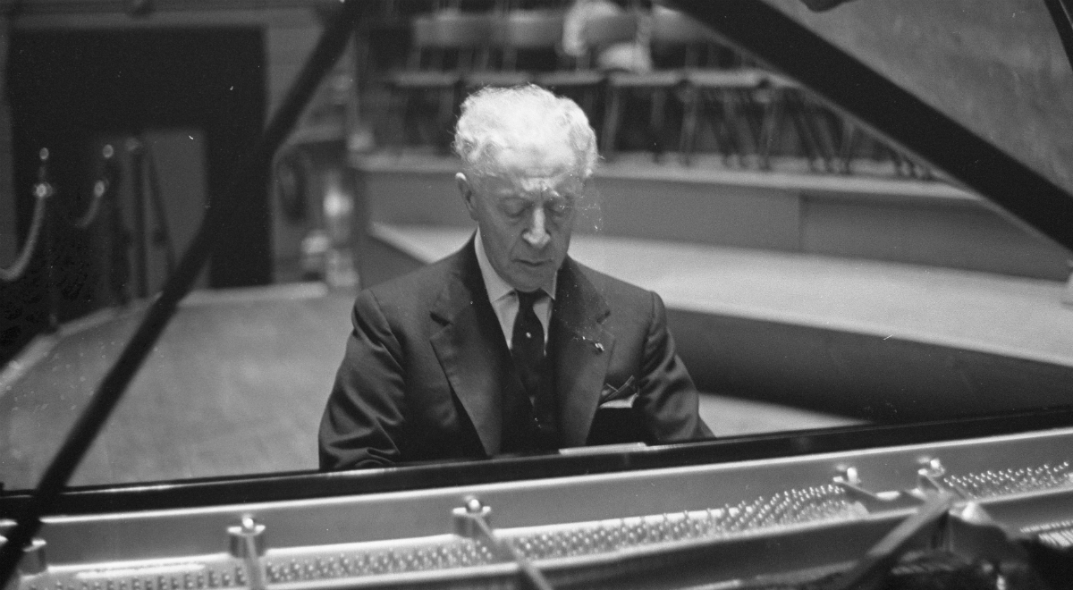 Artur Rubinstein na koncercie w Holandii, 13 lutego 1962